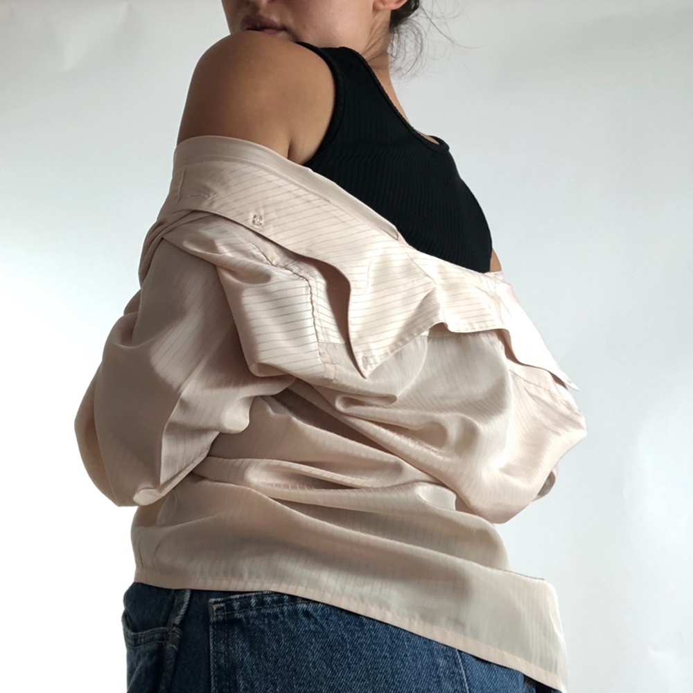 Beige Button Up - Picture 5 of 5